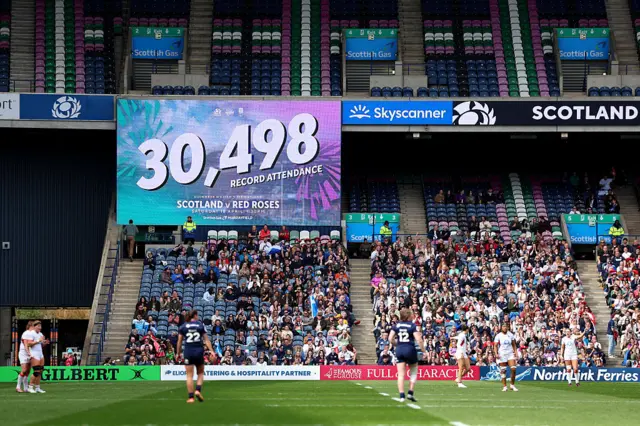 Sign on 30,498 people in attendance