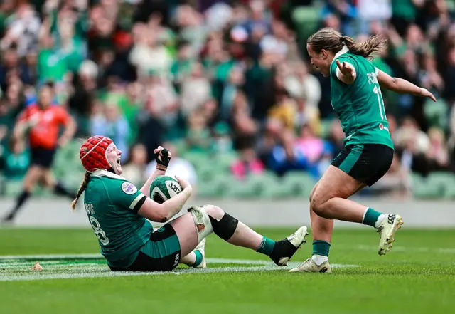 Aoife Wafer celebrates