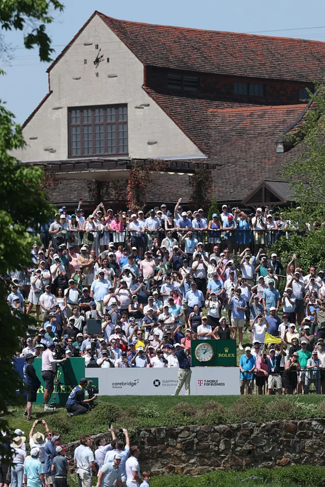 Crowds watching Rory McIlroy