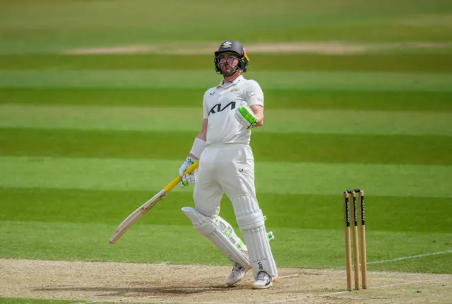 Rory Burns in action for Surrey