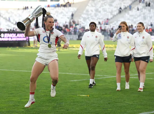 Meg Jones doing the cowgirl dance