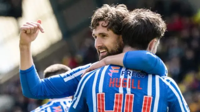Kilmarnock players celebrating