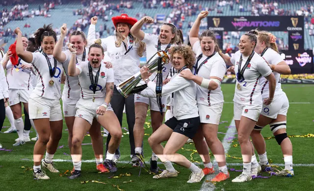 England celebrate
