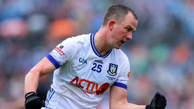 Monaghan's Jack McCarron celebrates his score