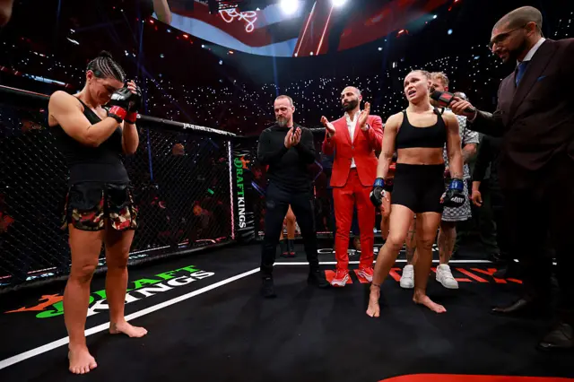 Gina Carano salutes Ronda Rousey
