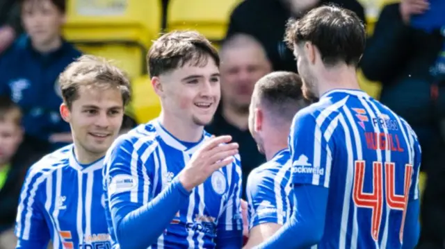 Kilmarnock players celebrating