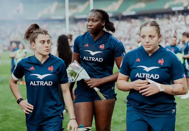 France react following their defeat against England last year
