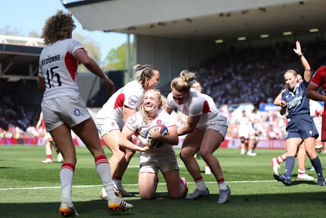 Millie David Scoring a try