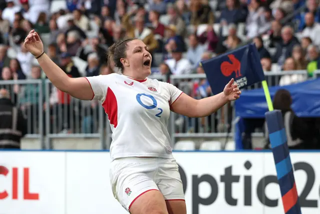 Amy Cokayne celebrates