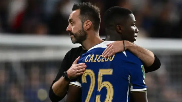 Roberto de Zerbi and Moises Caicedo
