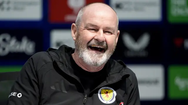 Steve Clarke laughs