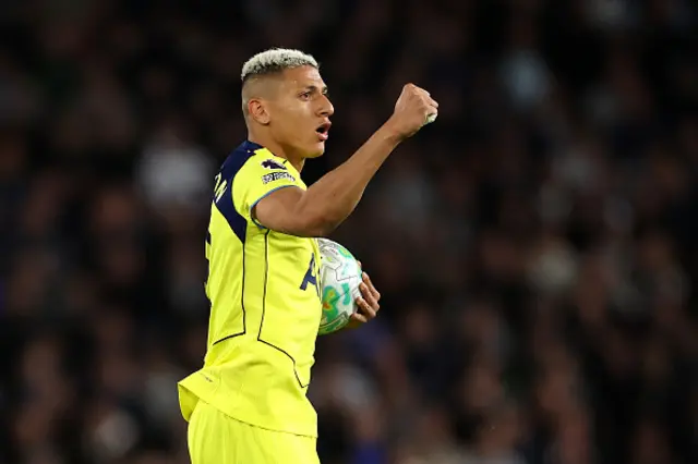 Richarlison of Tottenham Hotspur celebrates