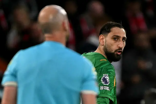 Gianluigi Donnarumma looks back