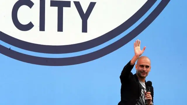 Manchester City's new Manager Pep Guardiola is unveiled in 2016