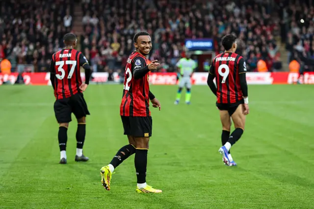 Eli Junior Kroupi of Bournemouth celebrates