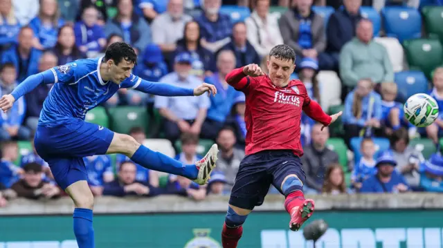 Joel Cooper attempts to block a shot