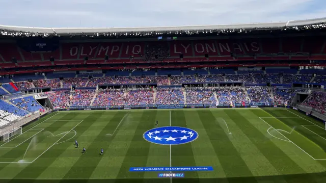 Groupama Stadium for Lyon v Arsenal