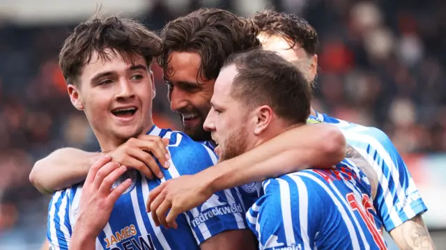 Kilmarnock players celebrating