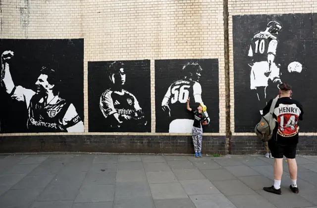 Arsenal pictures outside Emirates Stadium