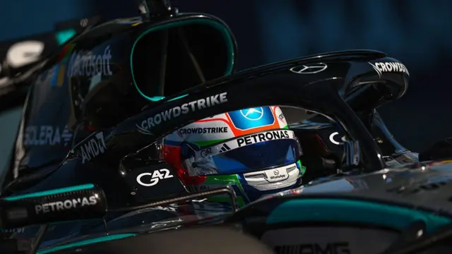 Kimi Antonelli in the pitlane ahead of qualifying in Miami