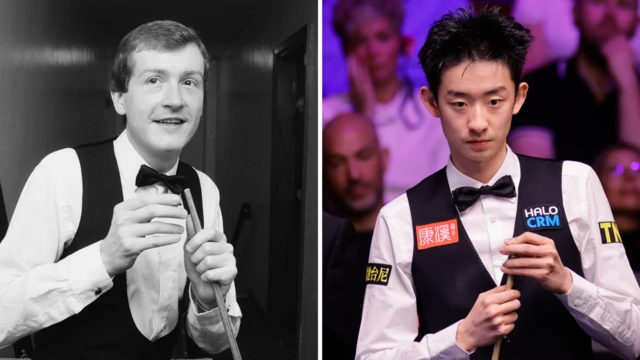 Steve Davis in the 1980s and Wu Yize
