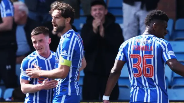 Kilmarnock players celebrating