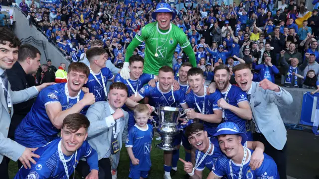 Dungannon celebrating