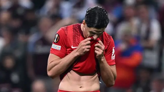 Igor Matanovic of Freiburg react with disappointment