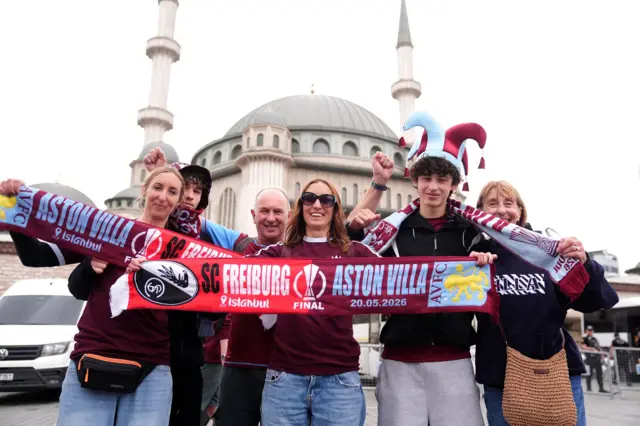 Aston Villa fans in Istanbul