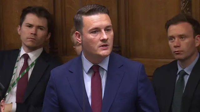Wes Streeting speaking in Commons