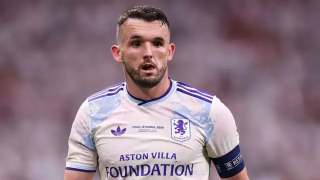 John McGinn of Aston Villa looks on during the UEFA Europa League Final