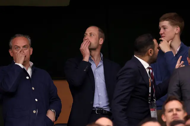 Prince William watches Aston Villa win the Europa League