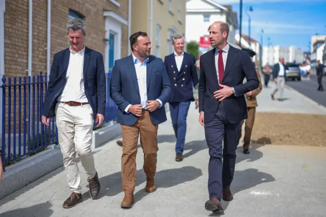 Prince William on a trip to Cornwall