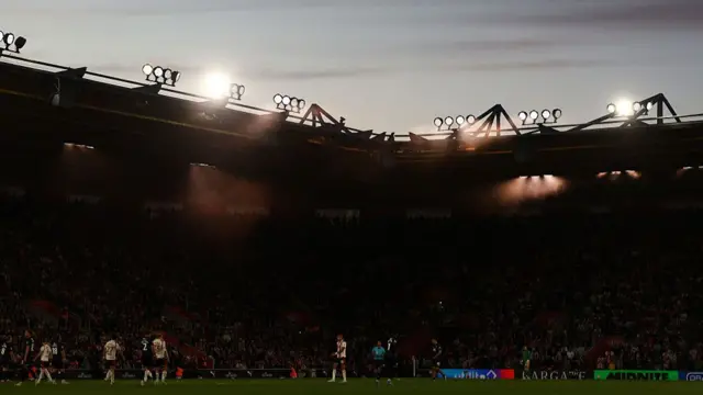 A general view during the Sky Bet Championship Play Off Semi Final Second Leg match between Southampton and Middlesbrough at St Mary's Stadium on May 12, 2026 in Southampton, England