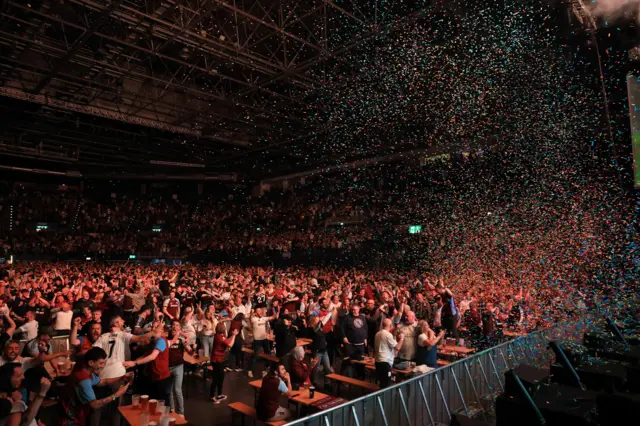 Fan park erupts at the final whistle