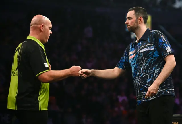 Michael van Gerwen and Luke Humphries