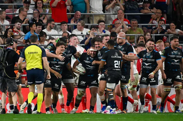 Montpellier celebrate