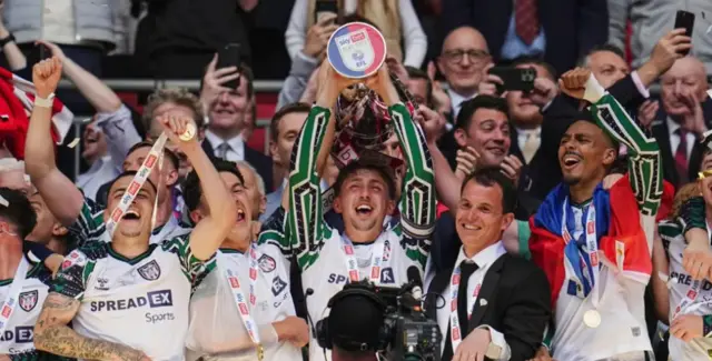 Sunderland celebrate play-off win