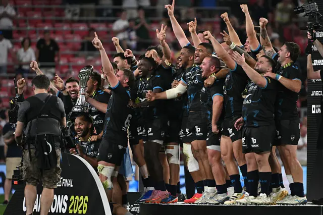 Montpellier celebrate