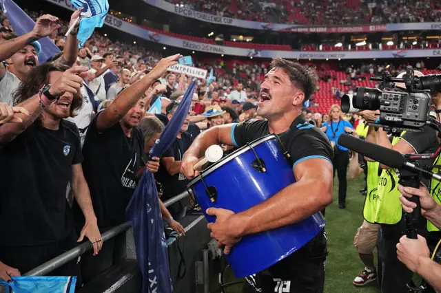 Montpellier celebrate