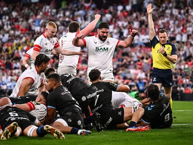 Ulster celebrates early try