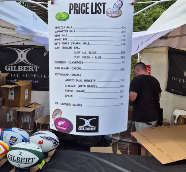 Price of rugby balls