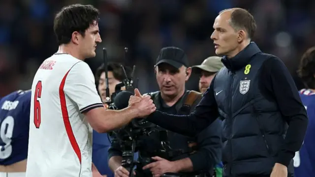Harry Maguire and Thomas Tuchel