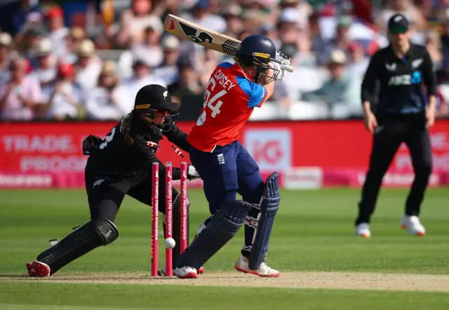 Alice Capsey is bowled