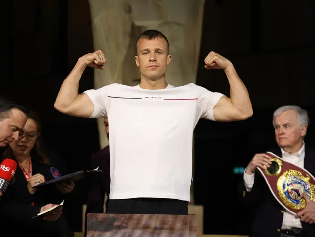 Alem Begic flexing his biceps