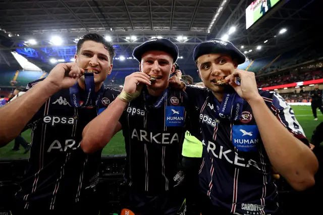 Nicolas Depoortere, Marko Gazzotti and Louis Bielle-Biarrey