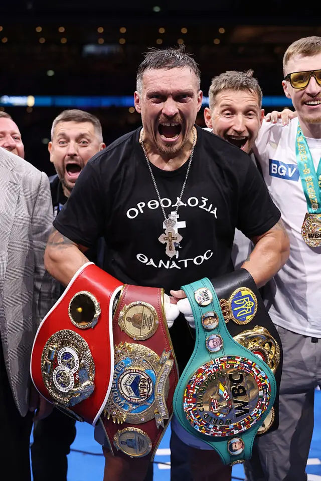 Oleksandr Usyk with heavyweight world championships