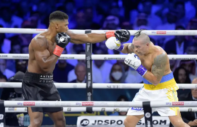 Anthony Joshua and Oleksandr Usyk