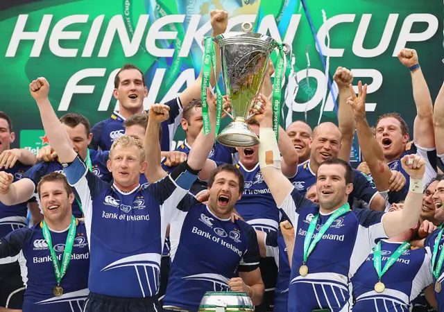 Leo Cullen lifts European Cup in 2012