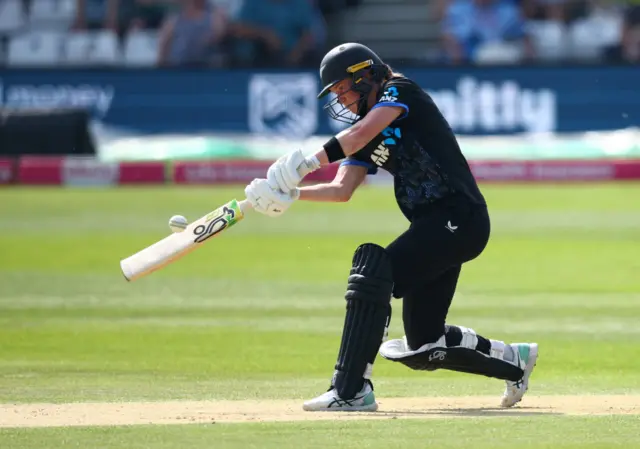New Zealand's Maddy Green in action